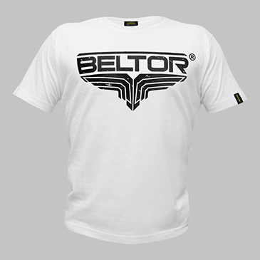 T-shirt Fight Brand Classic Biały Beltor