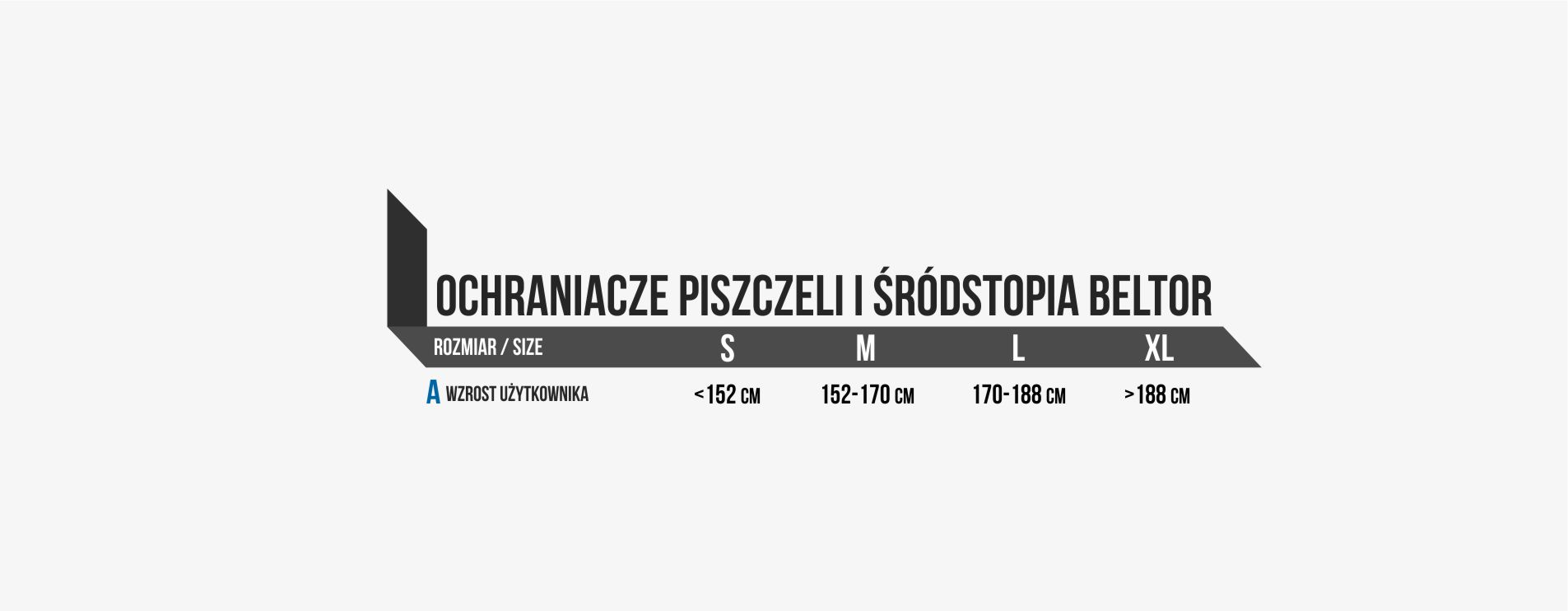 Tabela Ochraniacze piszczeli i śródstopia