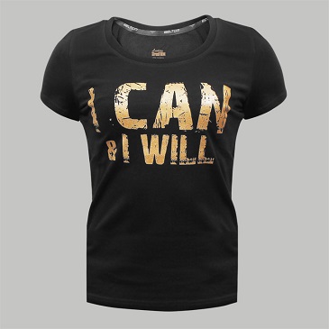 T-shirt I can and i will damski